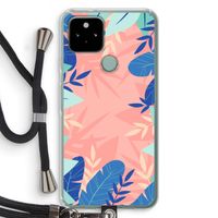 Tropisch: Pixel 5 Transparant Hoesje met koord
