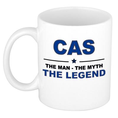 Cas cadeau mok - man myth legend - naam koffiemok - 300 ml - collega - vaderdag Cas cadeau mok - man myth legend - naam koffiemok - 300 ml - collega - vaderdag