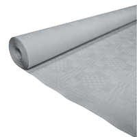 Papieren Tafelkleed Zilver (1,19x6m) - thumbnail