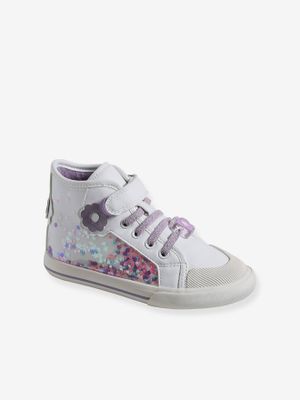 Hoge sneakers voor meisjes, kleutercollectie wit