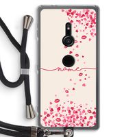 Hartjes en kusjes: Sony Xperia XZ2 Transparant Hoesje met koord