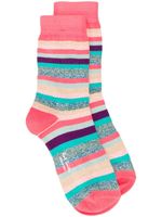 Paul Smith chaussettes à rayures - Rose