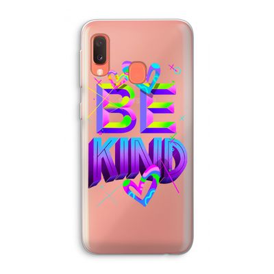 Be Kind: Samsung Galaxy A20e Transparant Hoesje