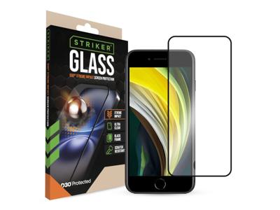 Striker Striker D3O Xtreme Impact Glass Screen Protector - Black Frame - Apple iPhone 7/8/SE (2020/2022)