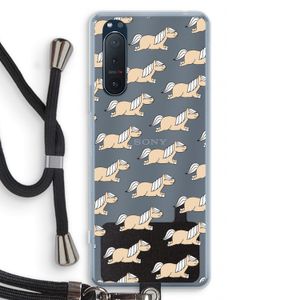 Ponys: Sony Xperia 5 II Transparant Hoesje met koord
