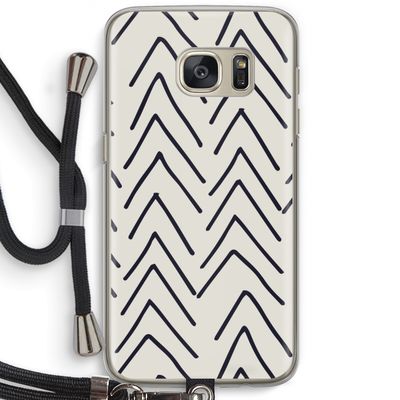 Marrakech Arrows: Samsung Galaxy S7 Transparant Hoesje met koord