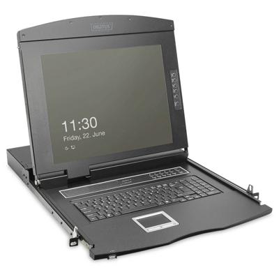 Digitus DS-72221-1ES KVM-console VGA Muis, Toetsenbord 1920 x 1080 Pixel