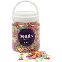 Creativ Company Figuur kralen, d 7-13,5 mm, gatgrootte 2 mm, ca. 4000 stuk, diverse kleuren, 270 gr, 700 ml/ 1 doosje