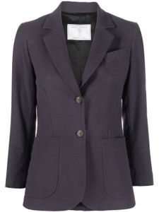 Société Anonyme blazer en coton à simple boutonnage - Violet