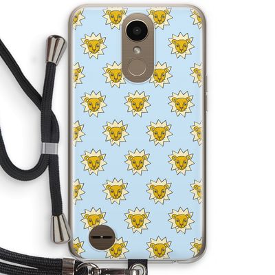 Leeuwenkoppen: LG K10 (2017) Transparant Hoesje met koord