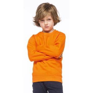 Oranje katoenen sweater zonder capuchon voor kinderen 12-14 jaar  -