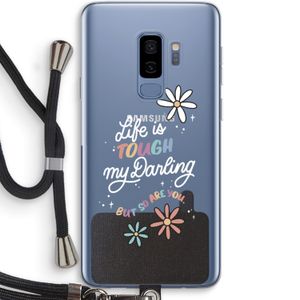 Tough Life: Samsung Galaxy S9 Plus Transparant Hoesje met koord