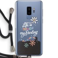 Tough Life: Samsung Galaxy S9 Plus Transparant Hoesje met koord