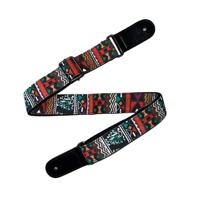 CLXmusic CWUS1-2 Geweven Ukulele Band Groen/Rood/Wit/Paars (Motief 2)