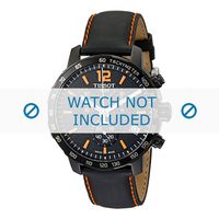 Horlogeband Tissot T095.417.360.570.0 / T600035367 Leder Zwart 19mm