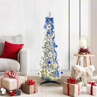 VidaXL Kunstkerstboom met 50 led met standaard wit 120 cm pvc