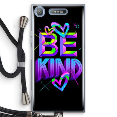Be Kind: Sony Xperia XZ1 Transparant Hoesje met koord