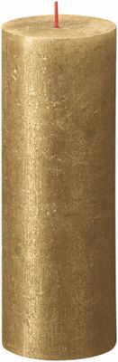 Bolsius shimmer rustiekkaars 190/68 goud