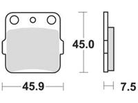 TRW Brake pad mcb 561 organic standard