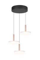 Trio 3-lichts led hanglampCeleste wit glas - 354930365