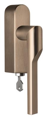 Formani Rivio by Gensler GL101-DKLOCK-O draaikiepgarnituur afsluitbaar linksdraaiend - PVD licht brons