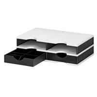 Vakkenset styrodoc duo 4 vaks deelbaar zwart grijs