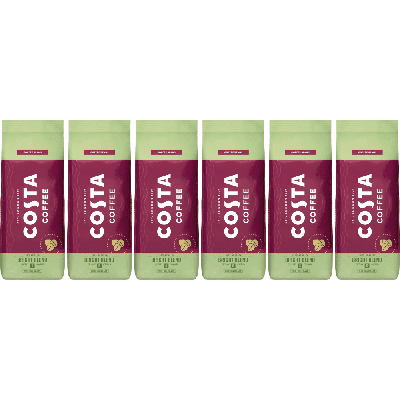 Costa Coffee Bright Blend - koffiebonen - 6 x 1 kilo