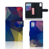 Samsung Galaxy A41 Book Case Polygon Dark