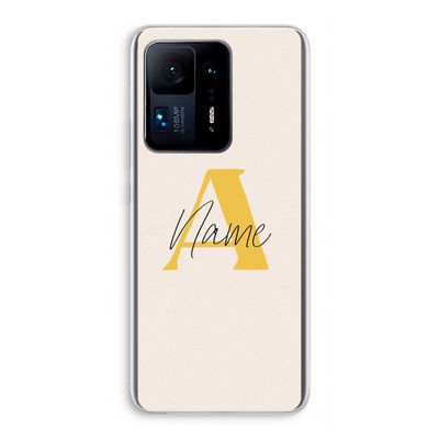 Amber Script: Xiaomi Mi Mix 4 Transparant Hoesje