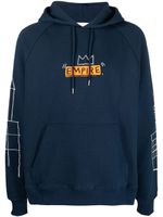 Études Studio hoodie Racing Empire en coton biologique - Bleu