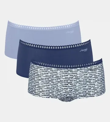 3-pack Crush Go dames boxershorts - Biologisch Katoenen dames onderbroeken - Multipack vrouwen ondergoed