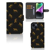 Telefoonhoesje | Met pasjeshouder | voor iPhone 15 Leopards