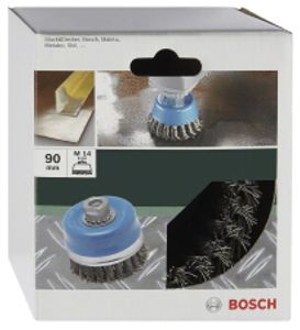 Bosch Accessories 2609256503 Komborstel voor haakse- en rechte schuurmachine - geribbelde draad, vermessingd, 75 mm 1 stuk(s)