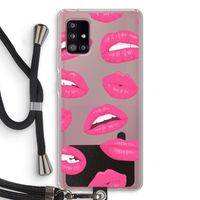 Bite my lip: Samsung Galaxy A51 5G Transparant Hoesje met koord