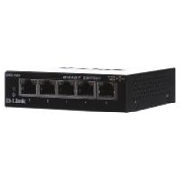 D-Link DGS-105 Unmanaged L2 Gigabit Ethernet (10/100/1000) Zwart - thumbnail