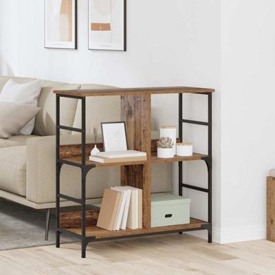 Boekenkast Oud hout 78,5 x 33 x 82 cm Bewerkt hout Boekenkast Oud hout 78,5 x 33 x 82 cm Bewerkt hout