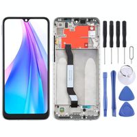 LCD-scherm en Digitizer Volledige assemblage met frame voor Xiaomi Redmi Note 8T(Zilver)