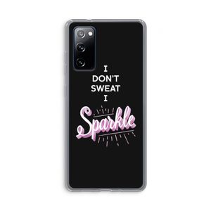 Sparkle quote: Samsung Galaxy S20 FE / S20 FE 5G Transparant Hoesje