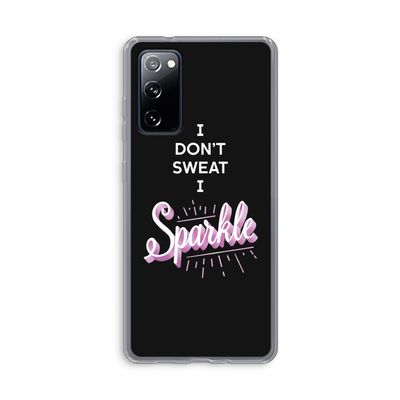 Sparkle quote: Samsung Galaxy S20 FE / S20 FE 5G Transparant Hoesje