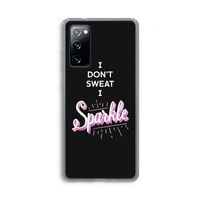 Sparkle quote: Samsung Galaxy S20 FE / S20 FE 5G Transparant Hoesje