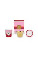 Pip Studio Tea for One Love Birds Medallion Rood-Roze