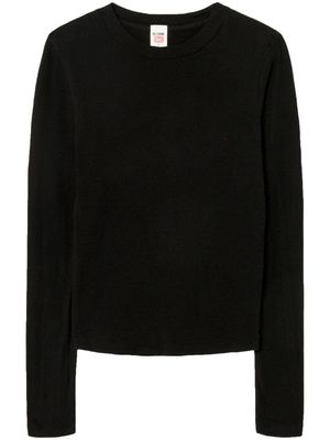RE/DONE pull 90s Baby à manches longues - Noir