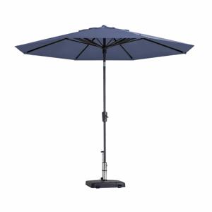 Parasol Paros II Rond Ø3m met kniksysteem - Saffier Blauw