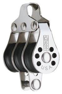 Harken 22mm Micro 3-schijfsblok Met Hondsvot Default