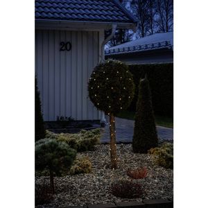 Konstsmide 6461-830 Micro-lichtketting Druppel Buiten Energielabel: F (A - G) werkt op het lichtnet Aantal lampen 300 LED Barnsteen Verlichte lengte: 59.8 m