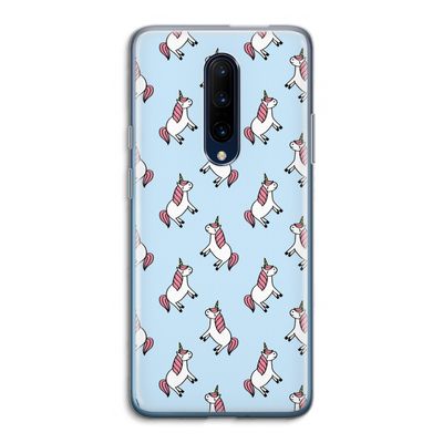 Eenhoorns overal: OnePlus 7 Pro Transparant Hoesje