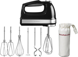 KitchenAid 5KHM9212 Handmixer 85 W Zwart, Zilver