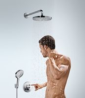 Hansgrohe Showerselect S afdekset thermostaat met 2 stopfuncties Chroom - thumbnail