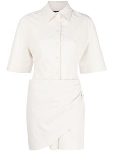 Jacquemus robe-chemise La Robe Camisa - Tons neutres