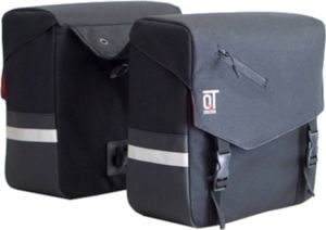 Cycle Tech dubbele fietstas Vega 28 liter polyester zwart